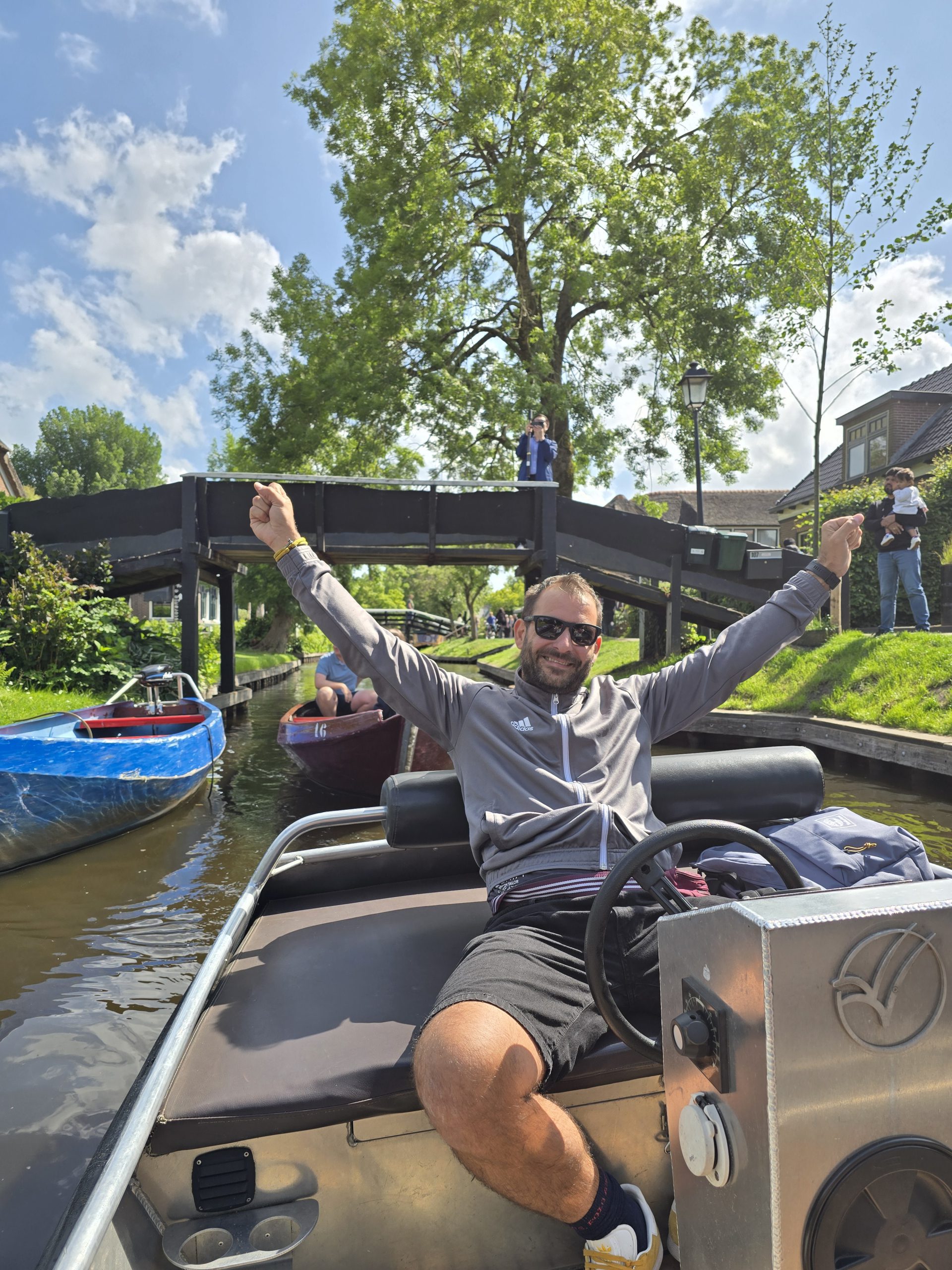 Private celebration on the Amsterdam canals