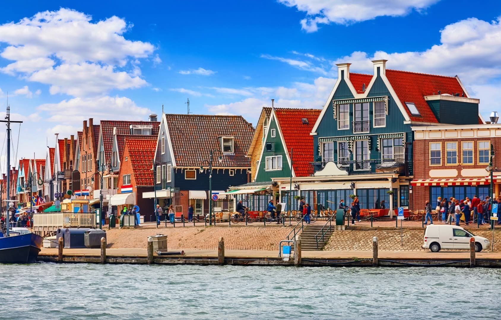 Volendam fishing harbor