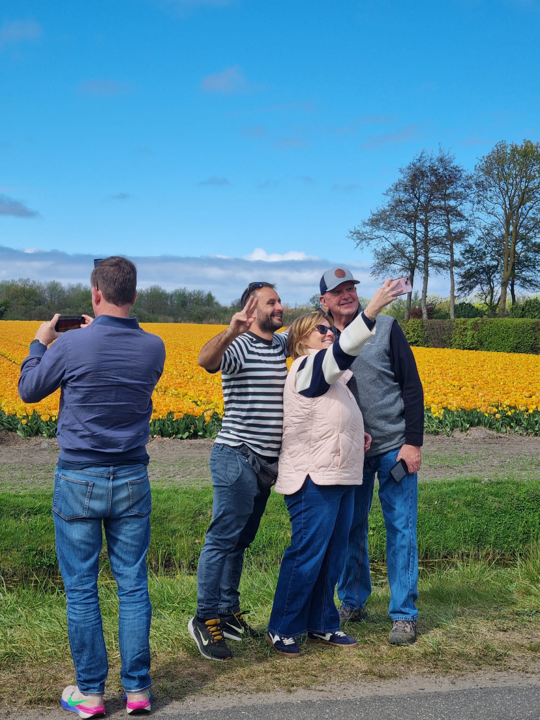 Three-generation family day in the Dutch countryside